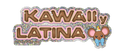 Kawaii y Latina Glitter Sticker