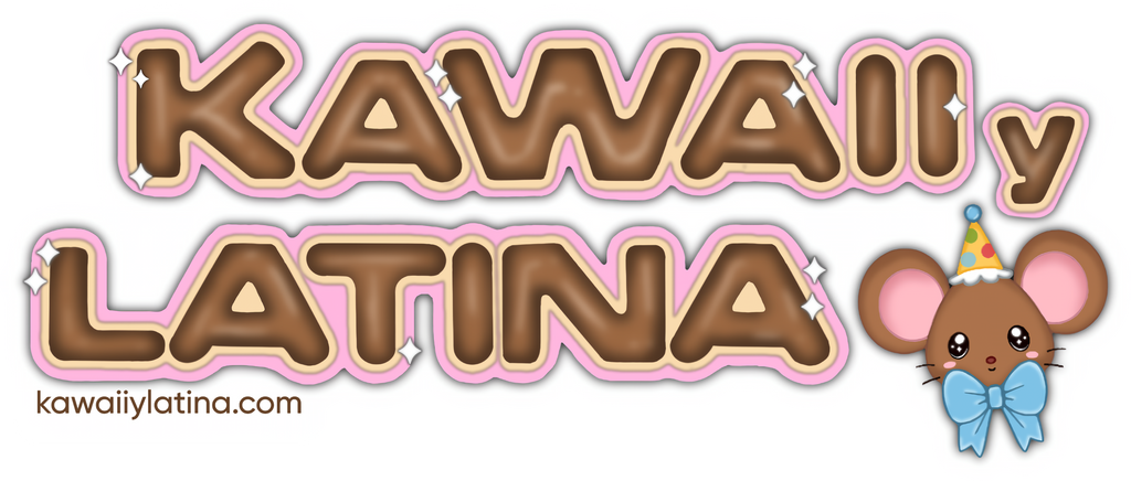 Kawaii y Latina Sparkly Sticker