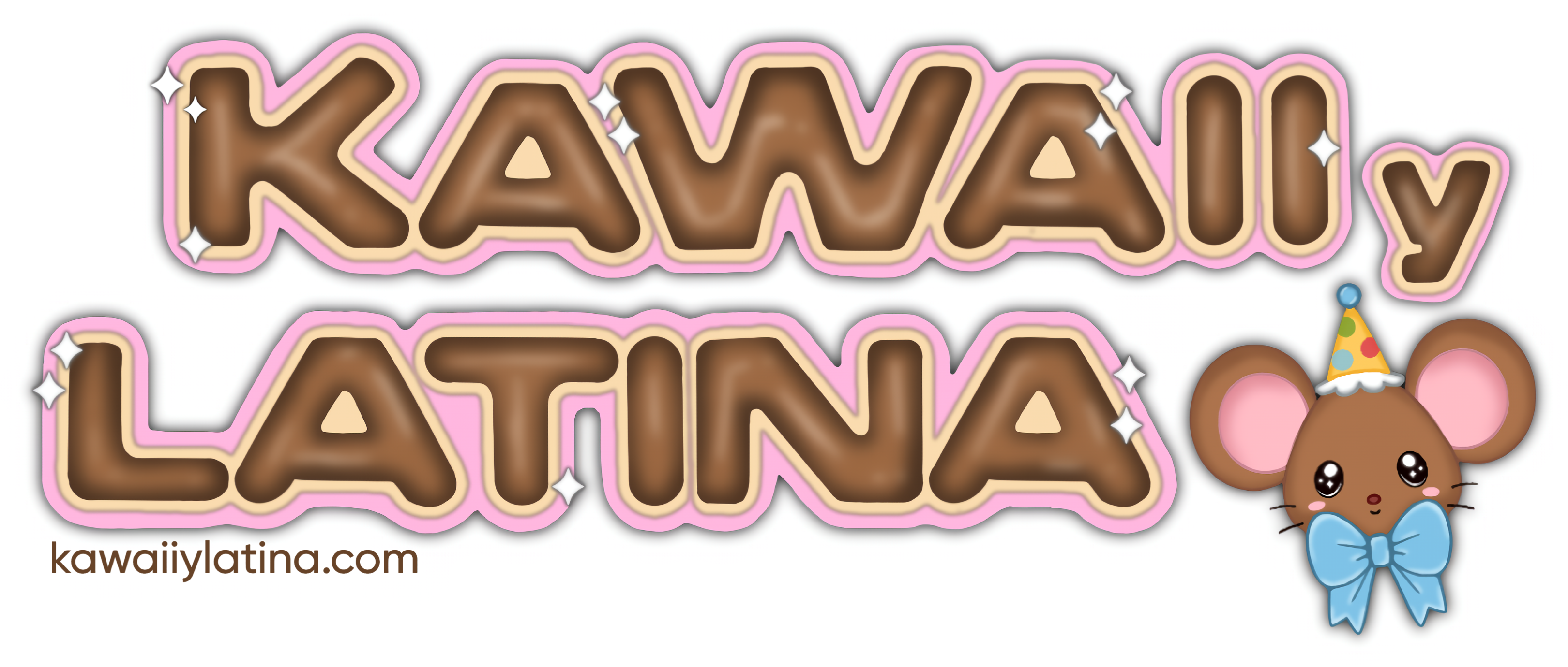 Kawaii y Latina Sparkly Sticker